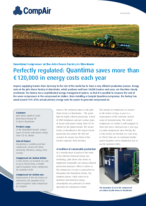 John Deere - variable peak load compressor