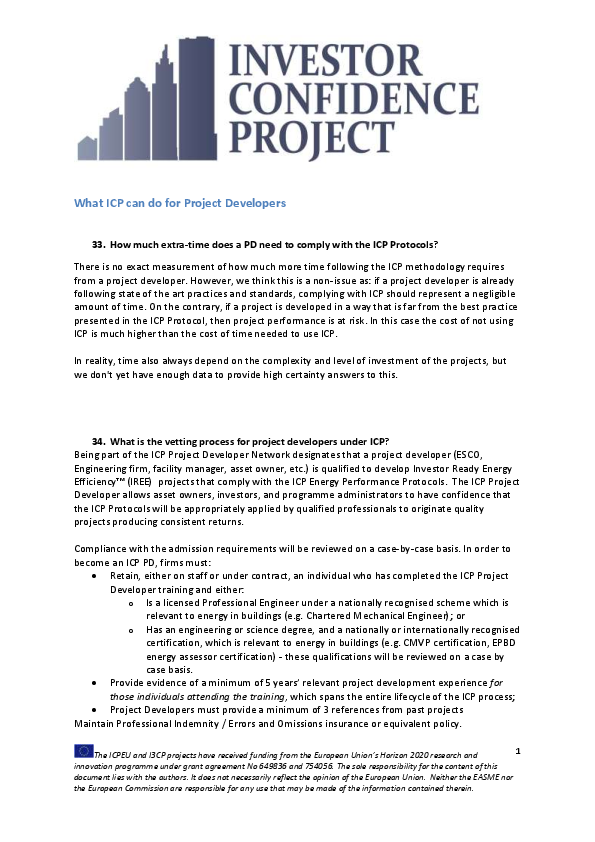 FAQ 4: What ICP can do for project developers? (ENG)