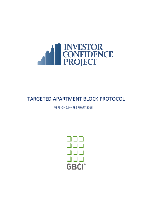 Protocol Targeted Apartment Block 2018 (ENG)