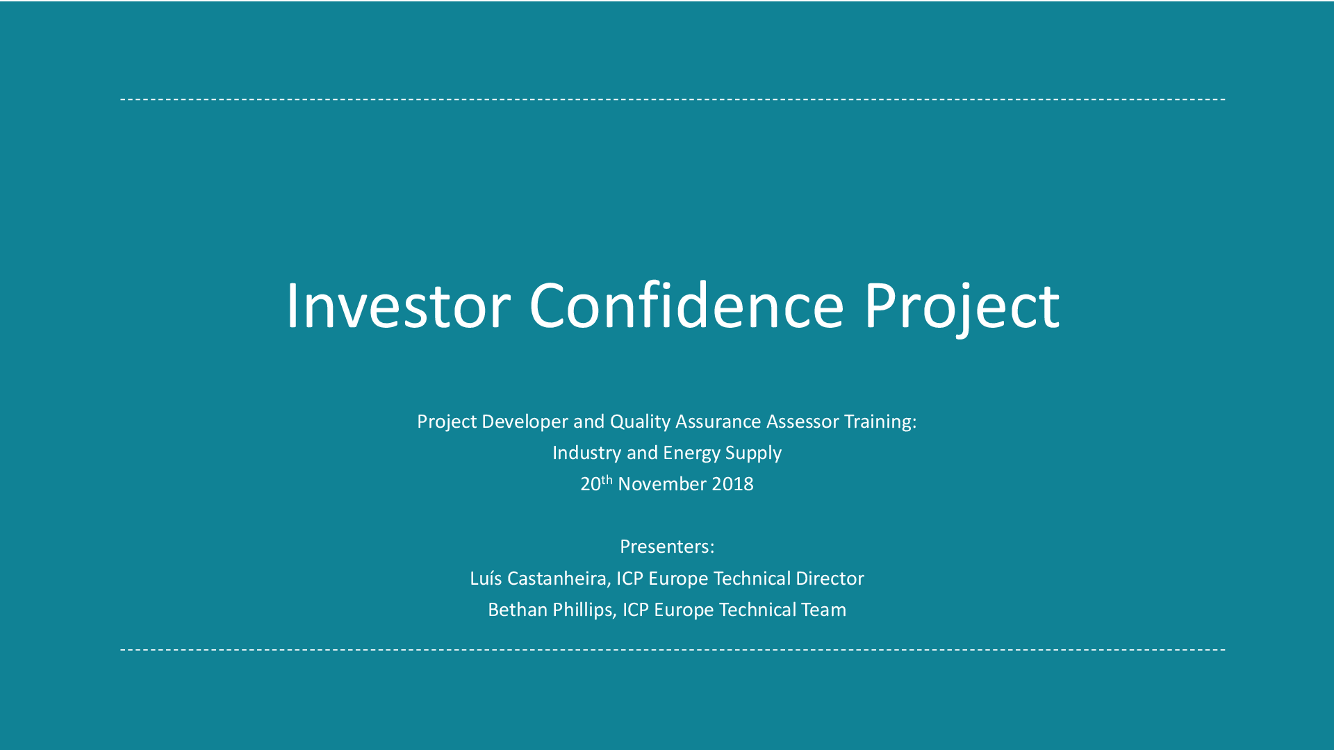 Training Industry & Energy Supply 2018 (ENG)