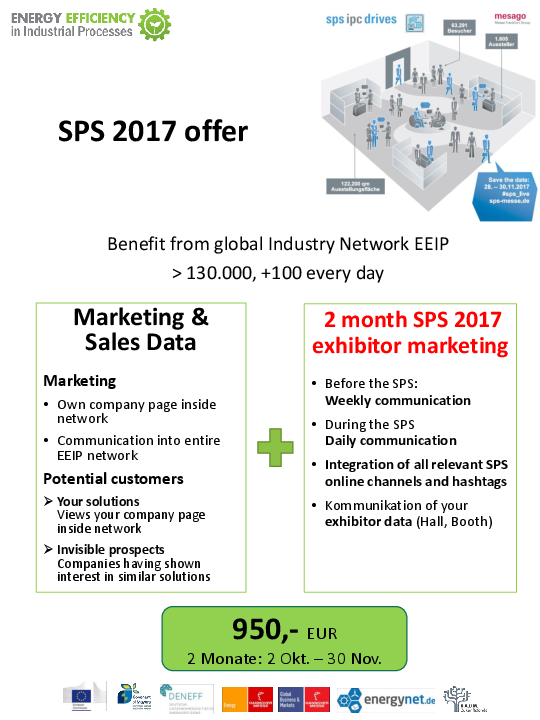 SPS17 offer for exhibitors