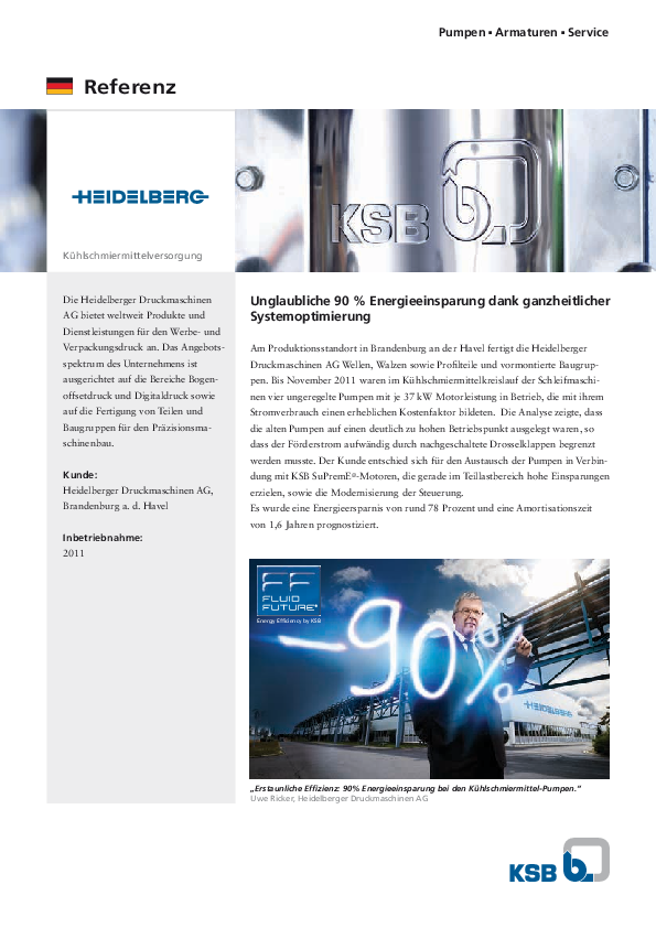 Heidelberger Druck - Kuehlschmiermittel Pumpen