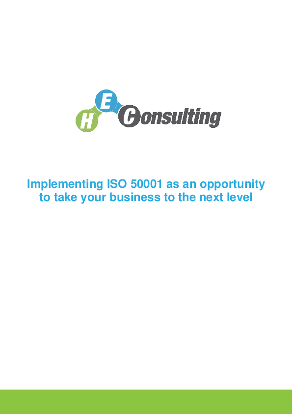 The difference between implementing and benefitting from ISO50001 