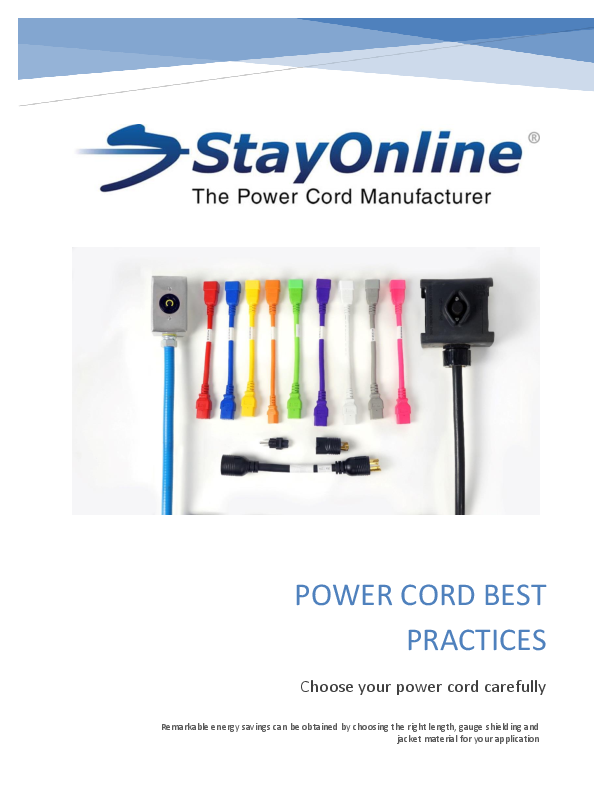 How selecting the right power cords can save energy