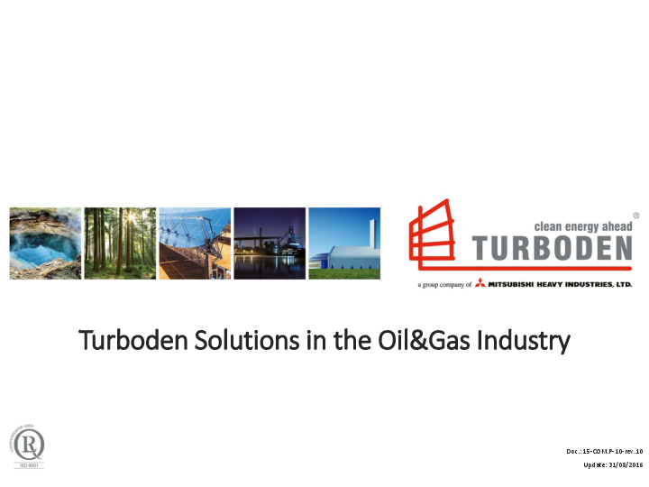ORC Technology in Oil and Gas industry